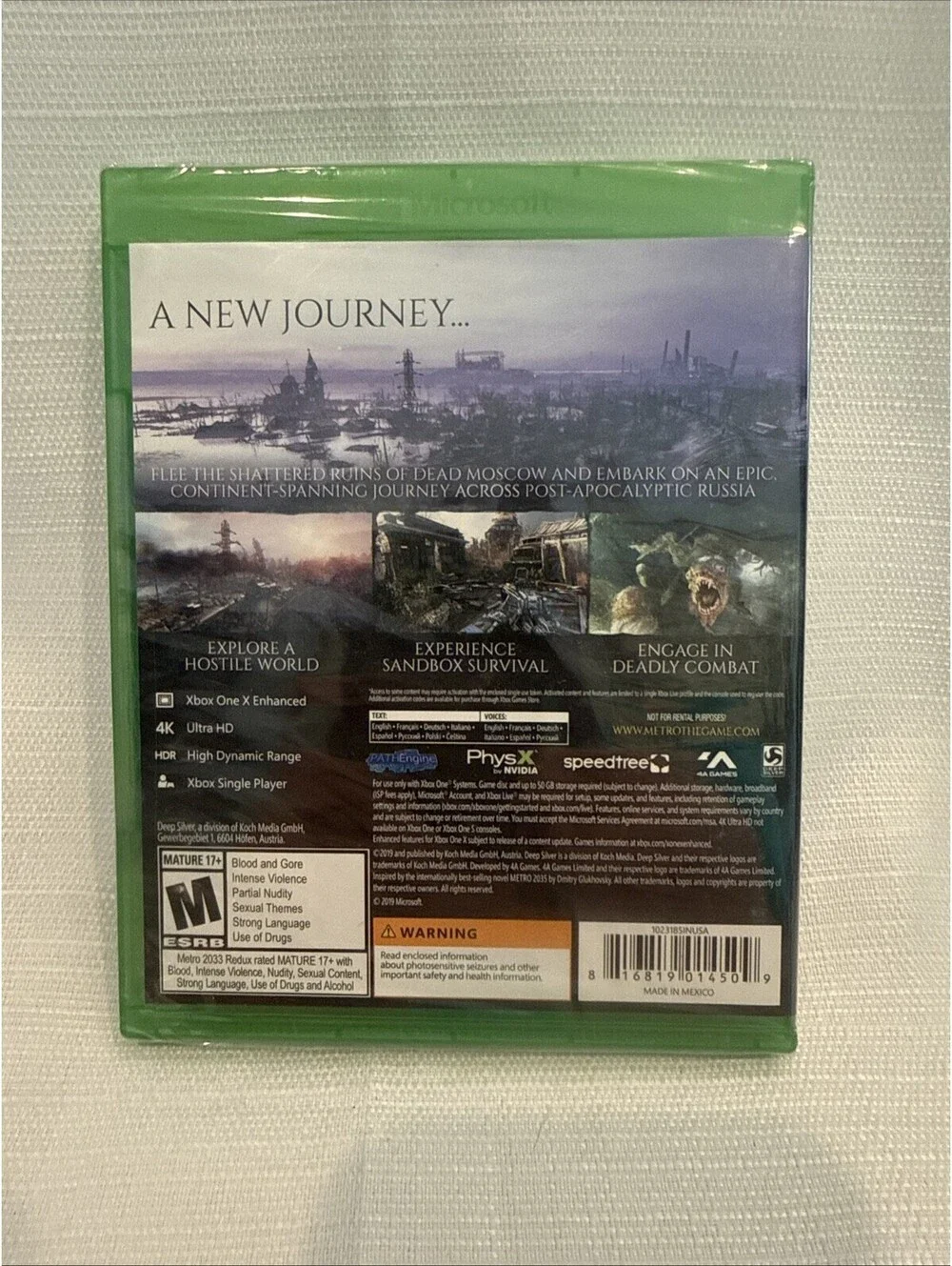 Metro Exodus: Complete Edition - Xbox Series X - Xbox One - Brand New Sealed